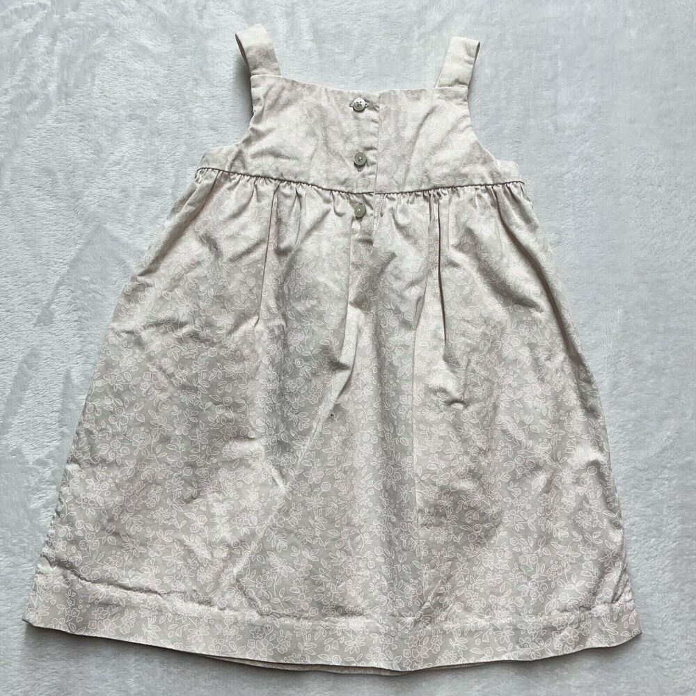 Janie & Jack Layette Dress Baby Girls 6-12 Months Smocked Pink Floral Lined‎ - Picture 7 of 8